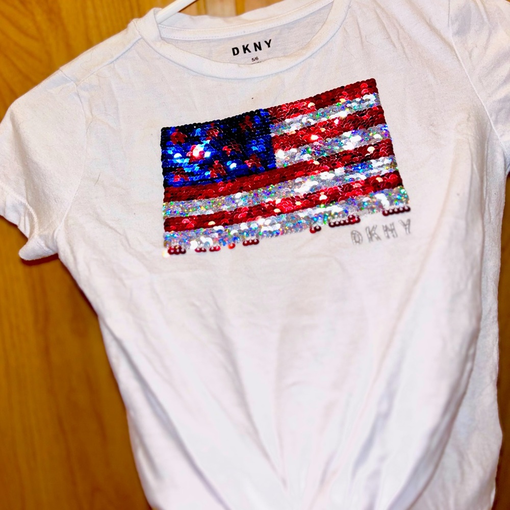 America flag DKNY shirt